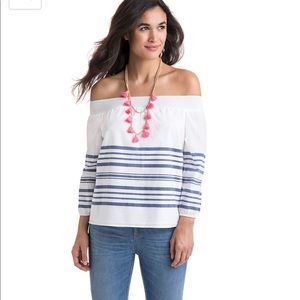 Vineyard Vines navy & white stripe NWOT